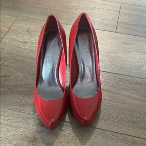White House Black Market Glossy Red Heels